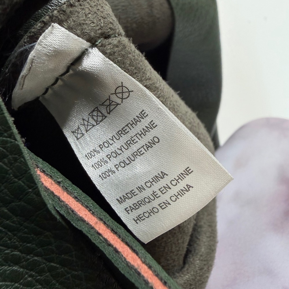 ANTHROPOLOGIE The Love Knot Sloucy Hobo Bag Forest Green Pebbled Knotted Strap - Picture 10 of 10